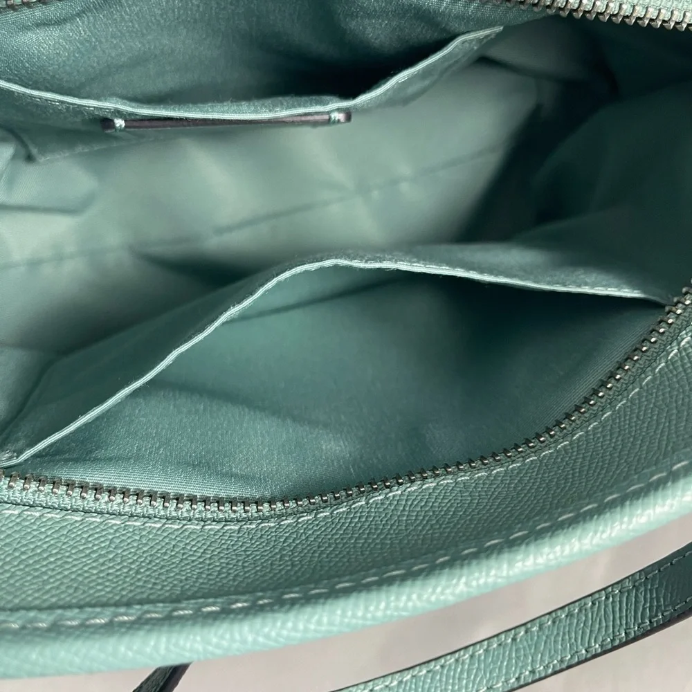 Coach Zip-Top  Tote in Signature Canvas. - Picture 7 of 8